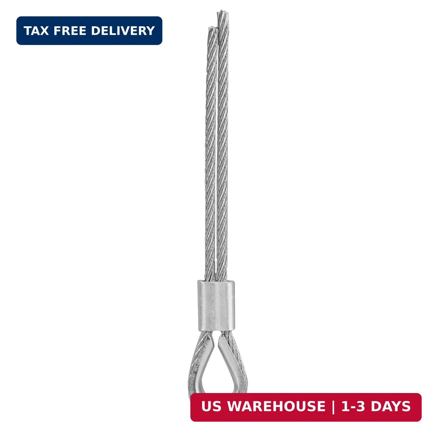 1/16″ Stainless Steel 304 Cable Wire Rope 33FT with Aluminum Sleeve Thimble | 7x
