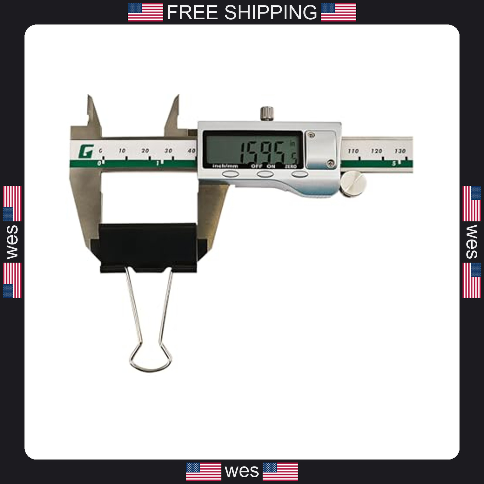 Dstelin large binder clips 1.6 inch 24 pack office paper clamps black