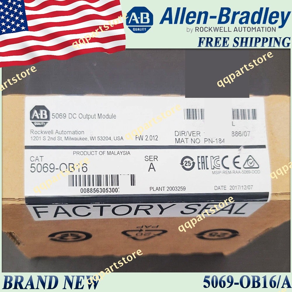 Brand New AB 5069-OB16/A SerA Output Module Free Ship 5069OB16 US Stock