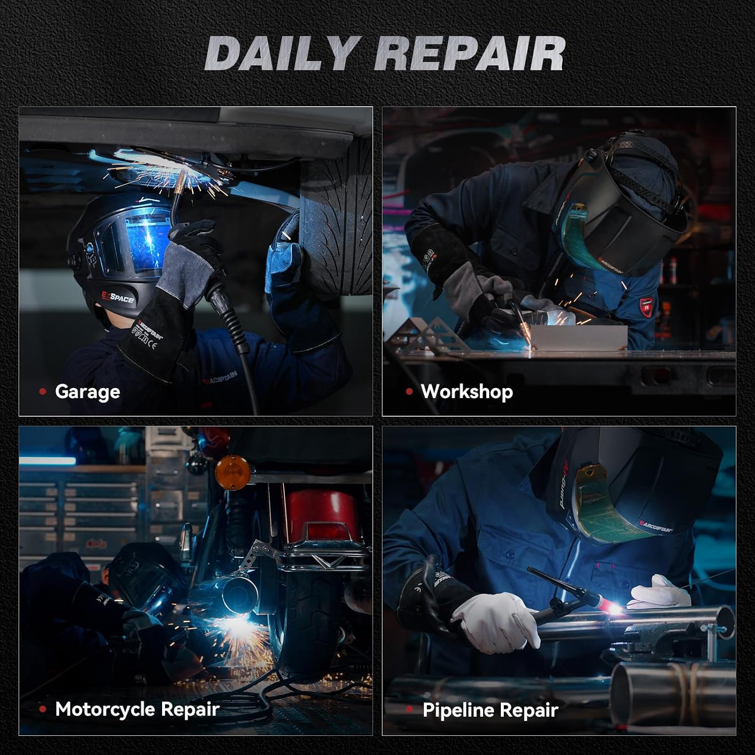 ARCCAPTAIN MIG205DP Pro 8-in-1 MIG Welder Dual/Single Pulse MIG/TIG/MMA/Spot APP