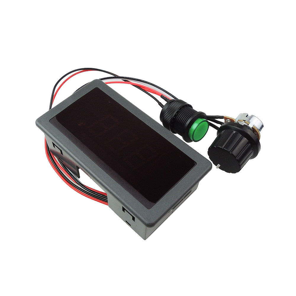 DC 6V 12V 24V PWM Motor Speed Controller Red Digital LED Display Regulator 8A