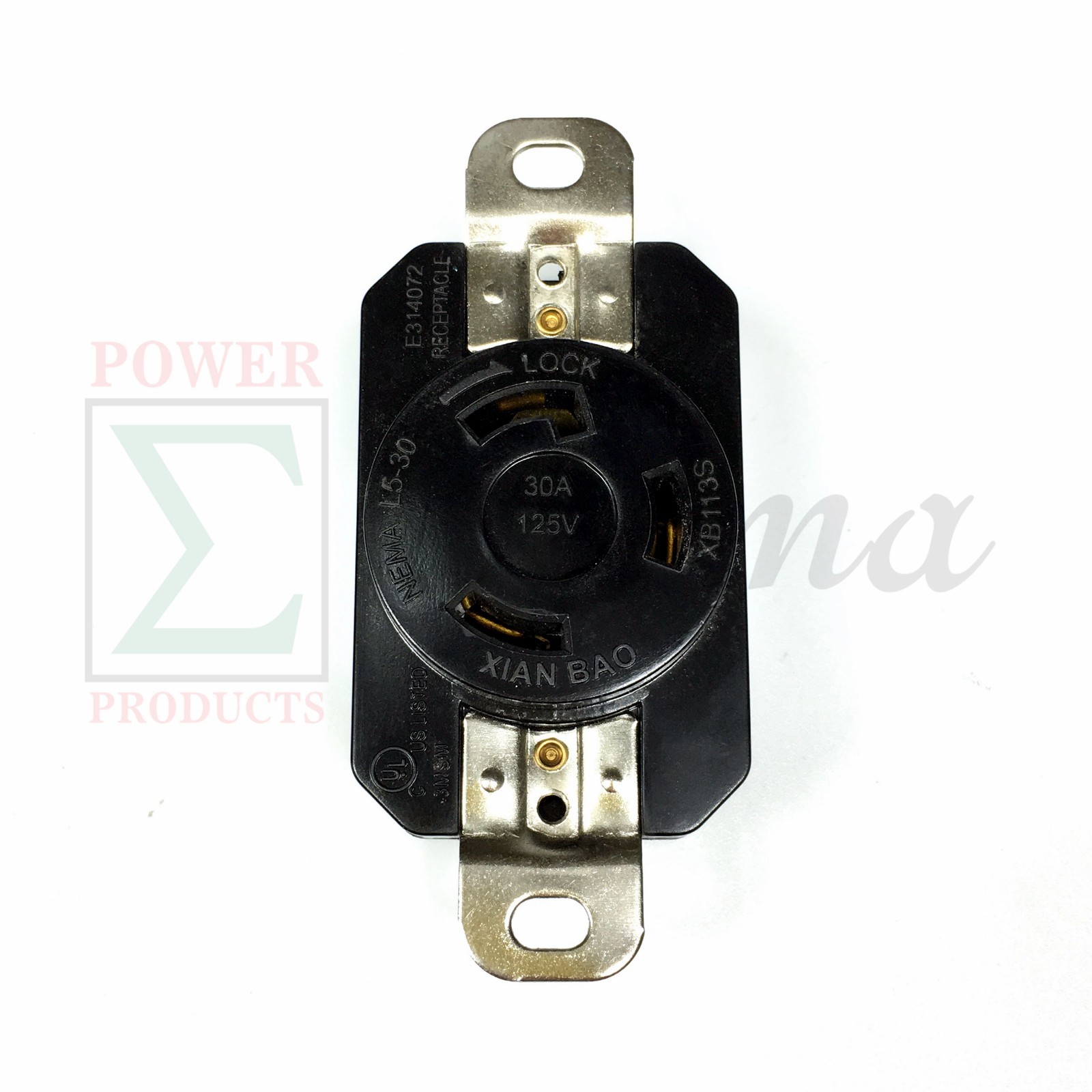 NEMA L5-30R 30A 125V Twist Lock L5-30 Female Wall Receptacle Scoket UL Listed