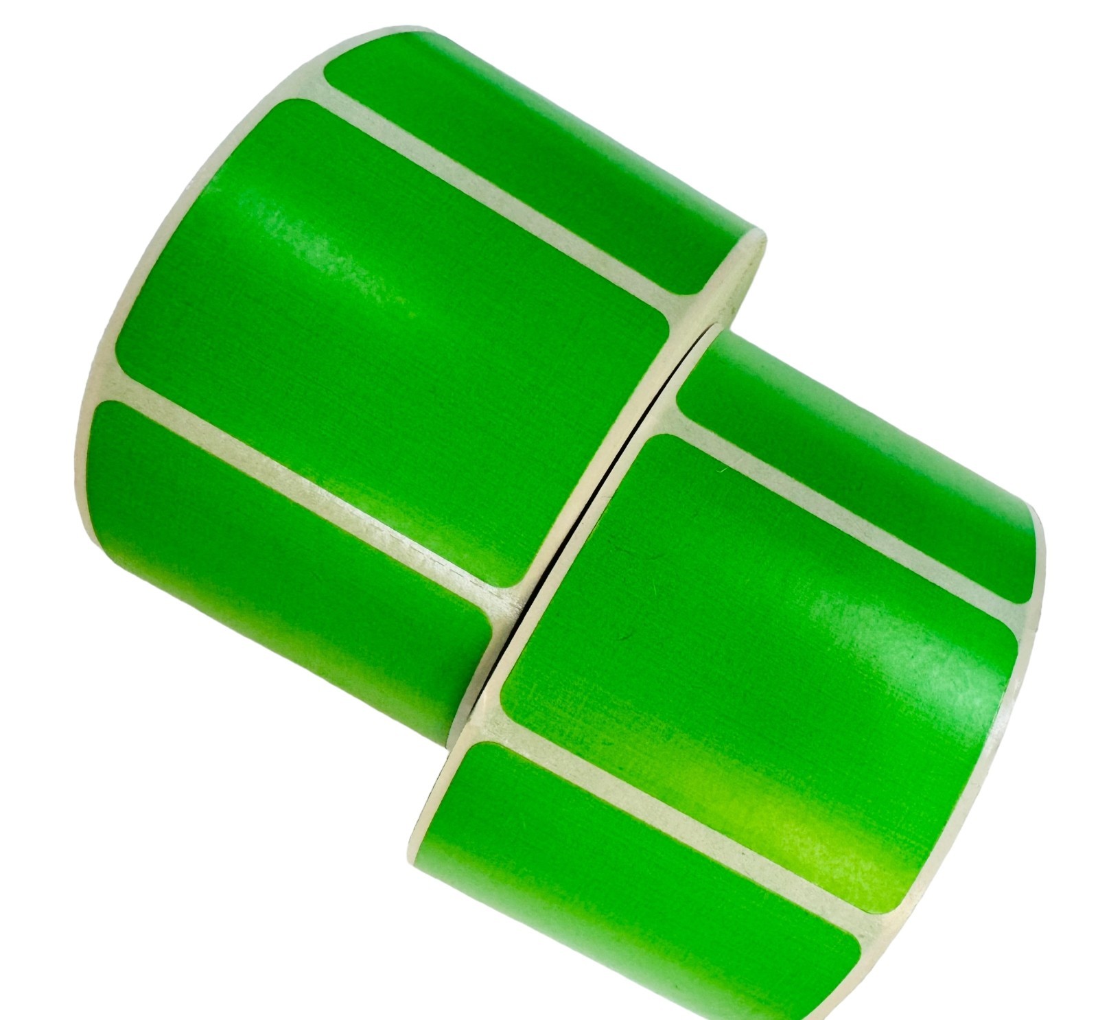Direct Thermal Zebra Labels- 3×2 Green Colored 700 Labels per roll 1-12 Rolls