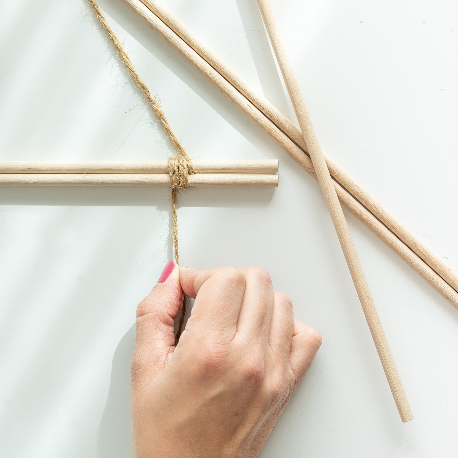 MAHITOI Dowel Rod Unfinished Hardwood 1/4 x 12 inches 12 tall, Natural