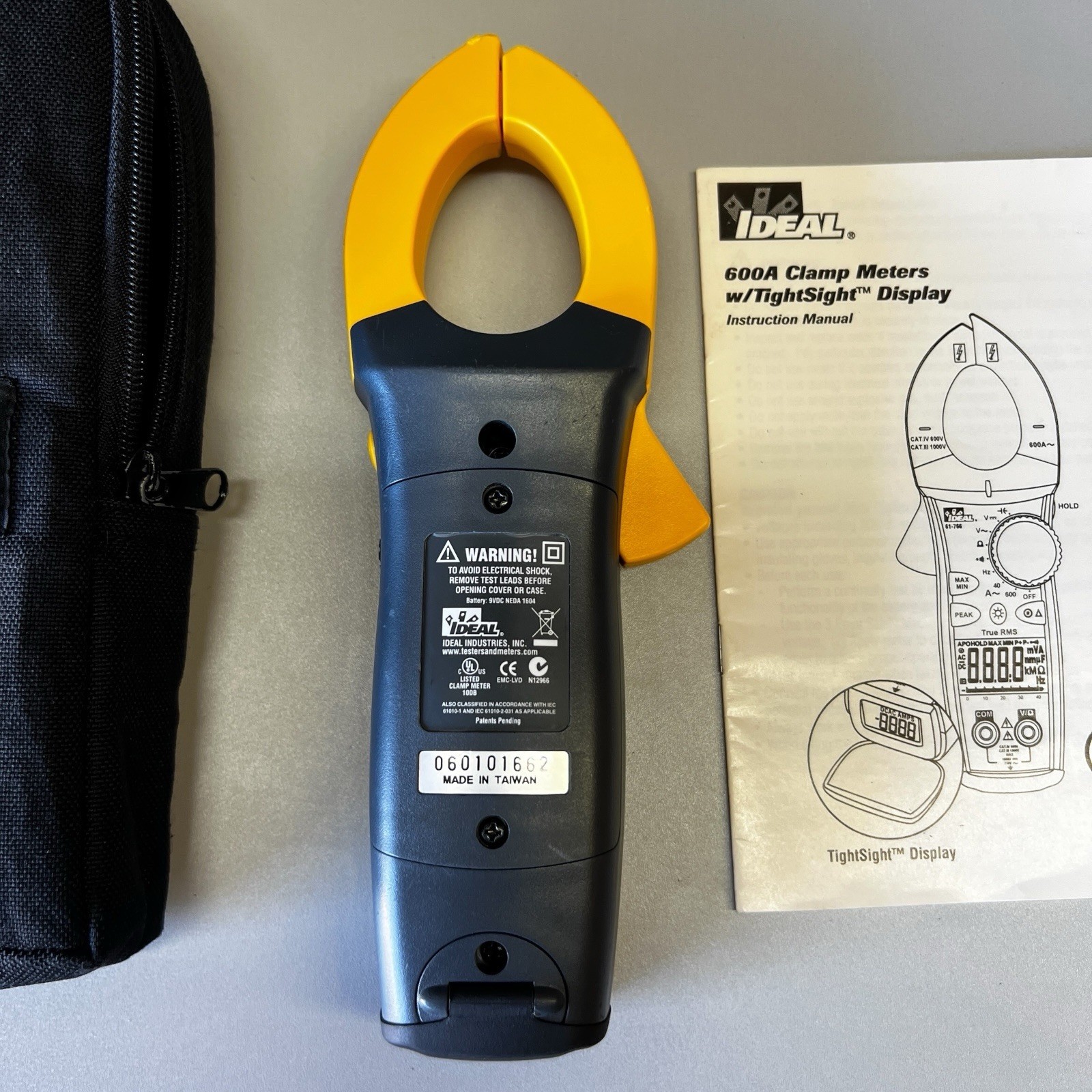 Ideal 61-766 660 Amp 750 VAC 1000 VDC TightSight™ TrueRMS Continuity Clamp Meter