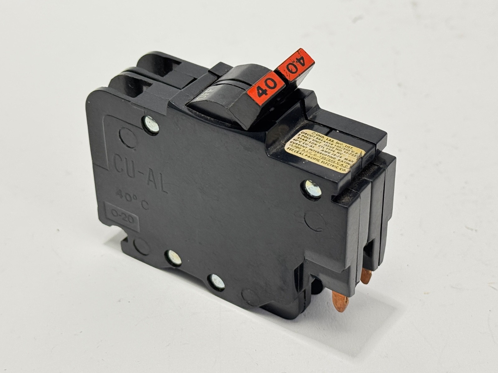 Federal Pacific Electric NC240 2 Pole 40 Amp 120v Stab-Lok Circuit Breaker