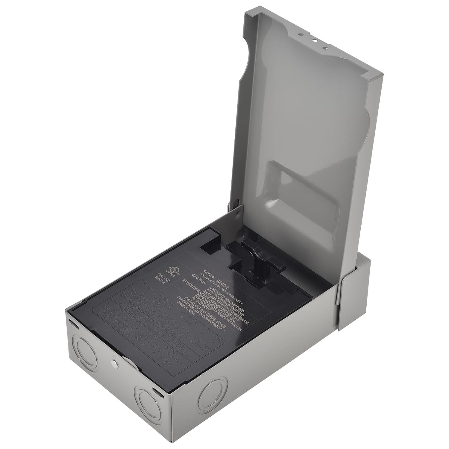AC Disconnect Box Outdoor, 60 Amp Disconnect 120/240 Volt 2 Pole 1 Phase 3wir…