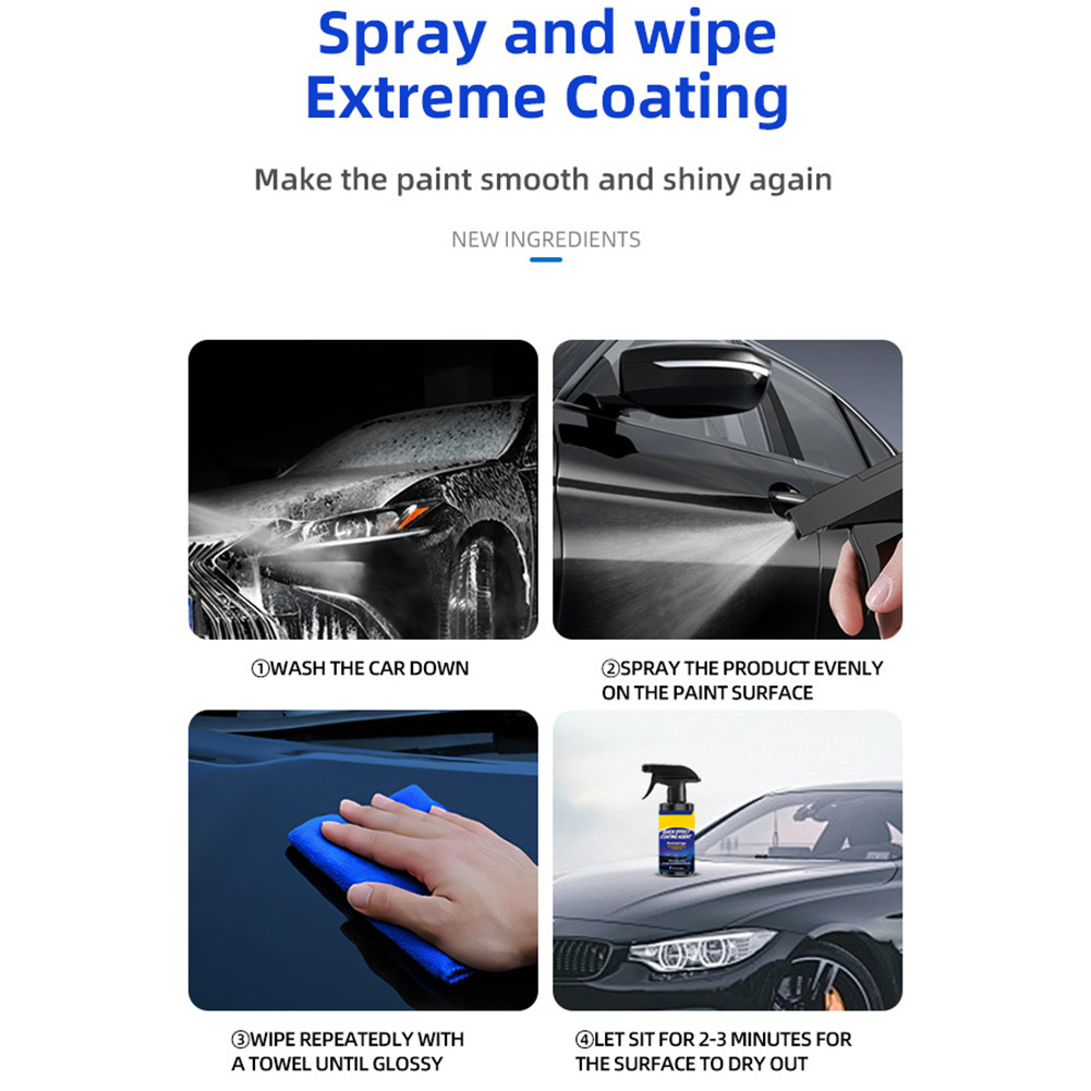 Multi-Functional Coating Renewal Agent 3 in 1 Ceramic Car Coating Spray 120ML