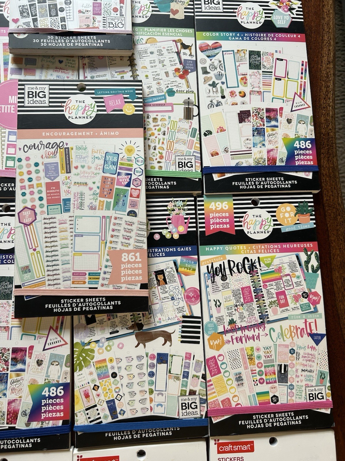 Planner Sticker Books Lot Of 18 The Happy Planner & Craftsmart