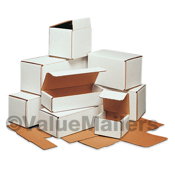 50 – 10 x 8 x 4 White Corrugated Shipping Mailer Packing Box Boxes M1084