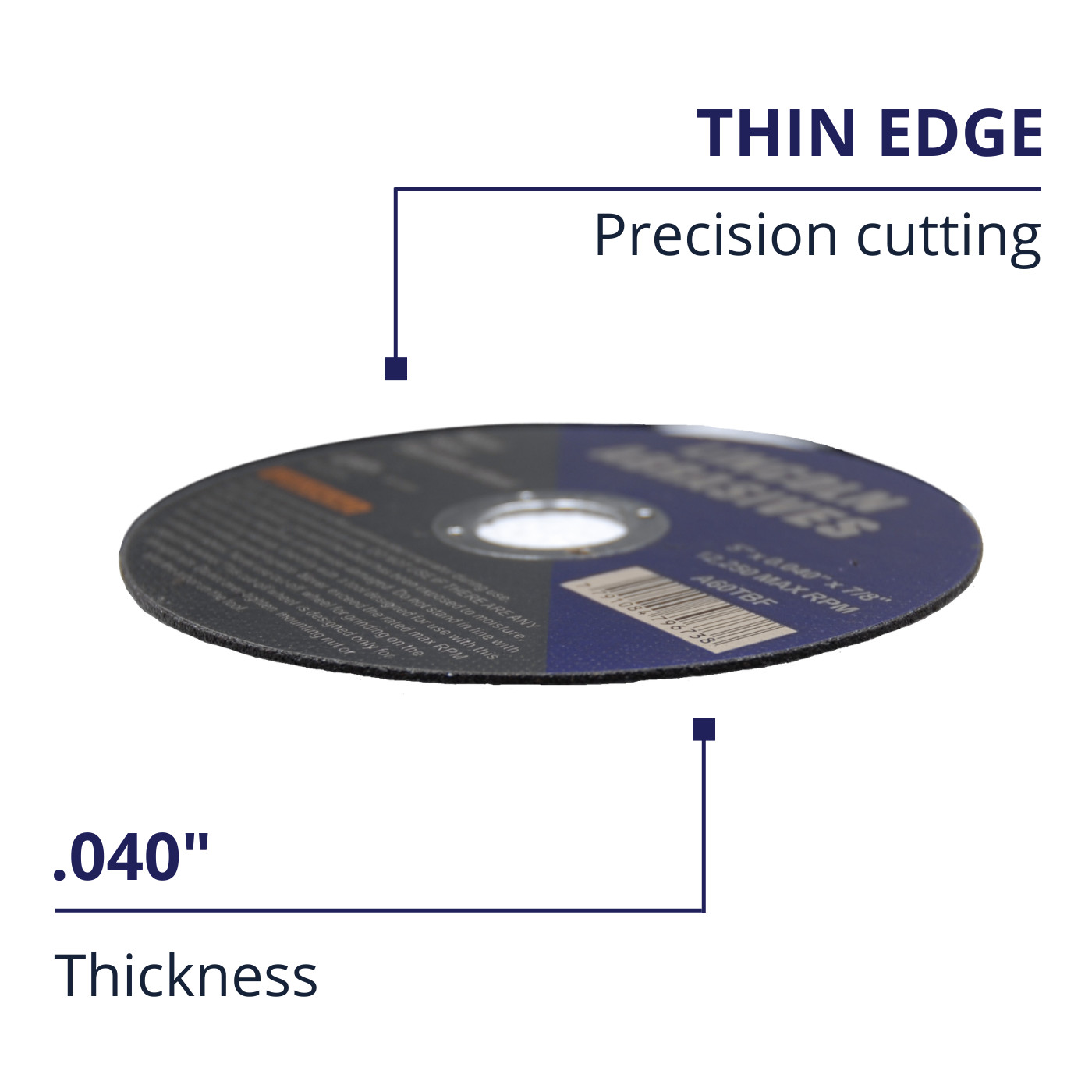 200 Pack 5″ x .040″ x 7/8 Cut-off-Wheels Cutting Discs For Steel & Metal