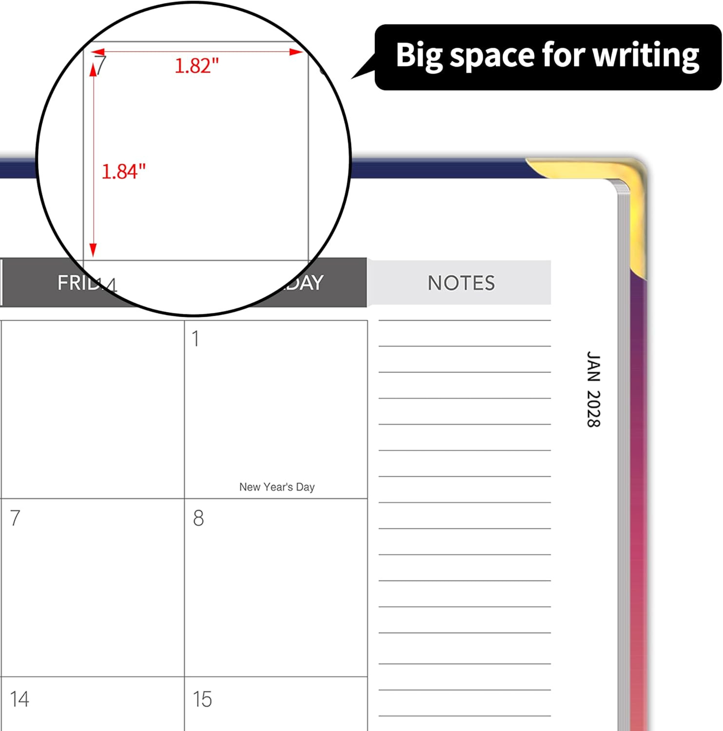 Monthly Planner 2026-2028, 2026 Calendar 36 Months Planner, Jan. 2026 – Dec