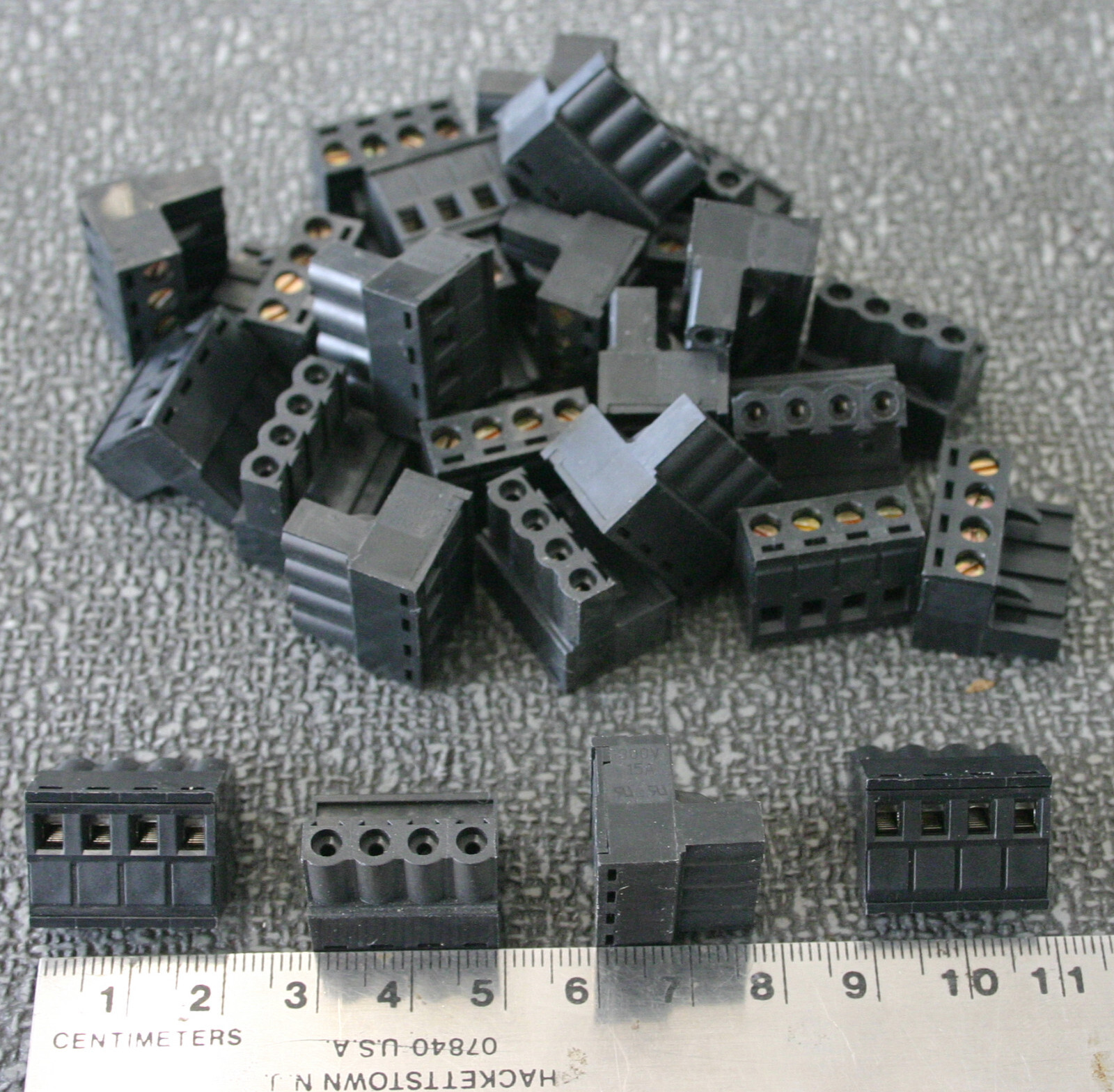 27 Pieces Vimex Pluggable Terminal Blocks 4 Position 5.0mm 2EDGK-5.0-04P-13 NOS!
