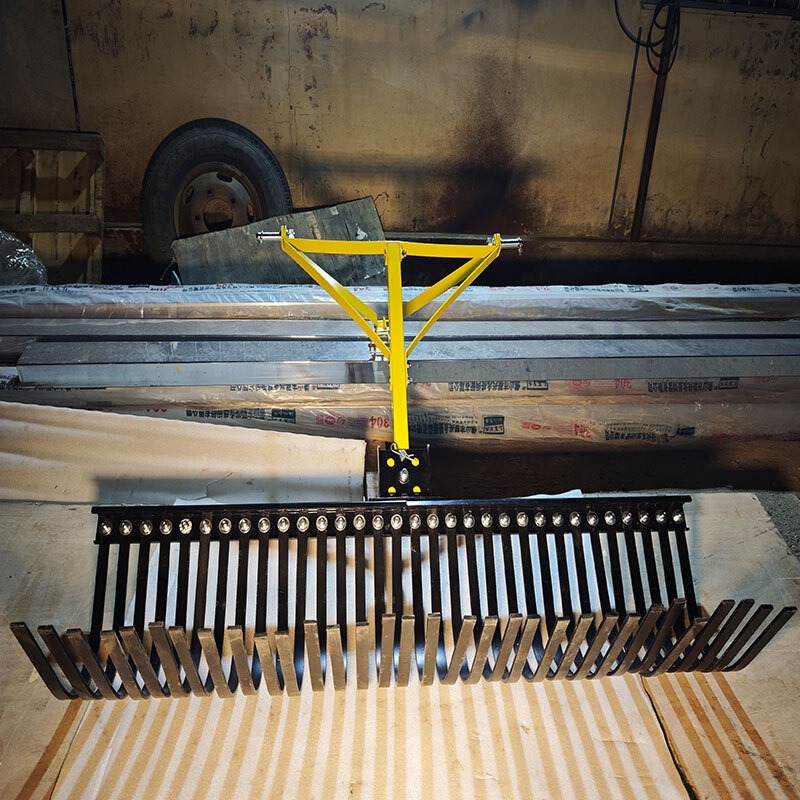 60″ Landscape Rock Rake 3 Point Cat 1 Tractor Attachment Soil Gravel Lawn Heavy
