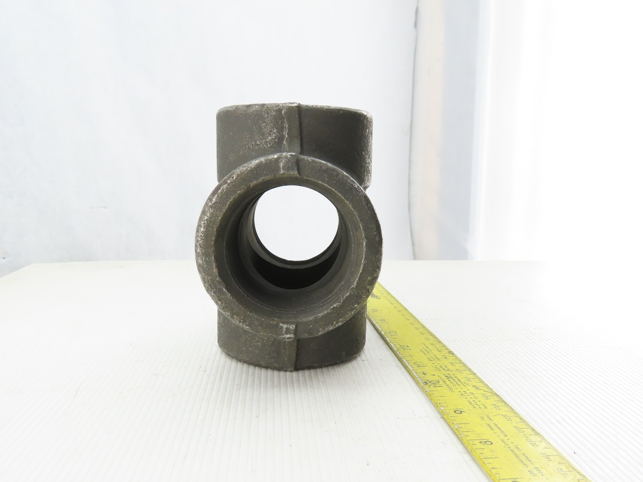 SA/A105 B16 2″ NPT Malleable Black Iron Cross Pipe Fitting 4-Way Female