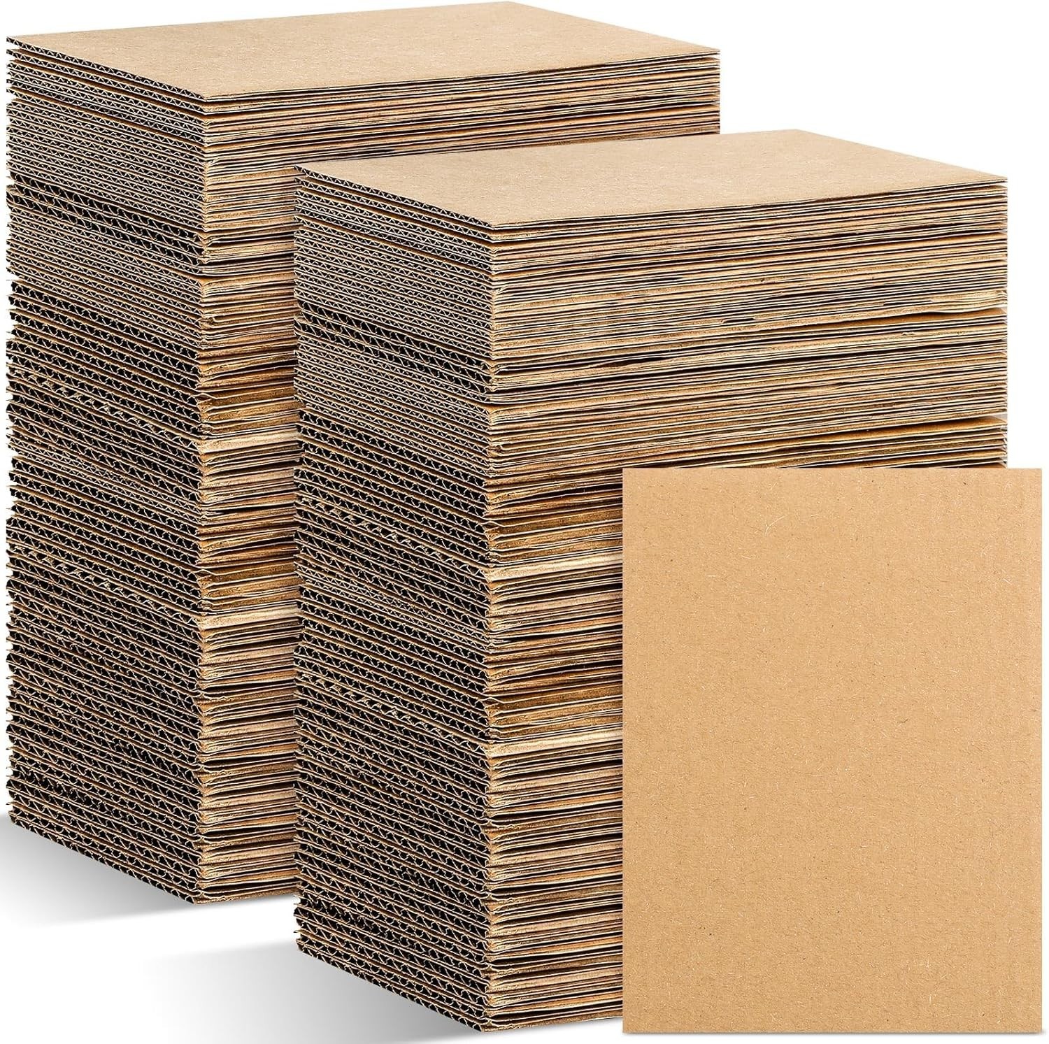 50 Pack Corrugated Cardboard Sheets Flat Hard Cardboard Inserts Back to Schoo…