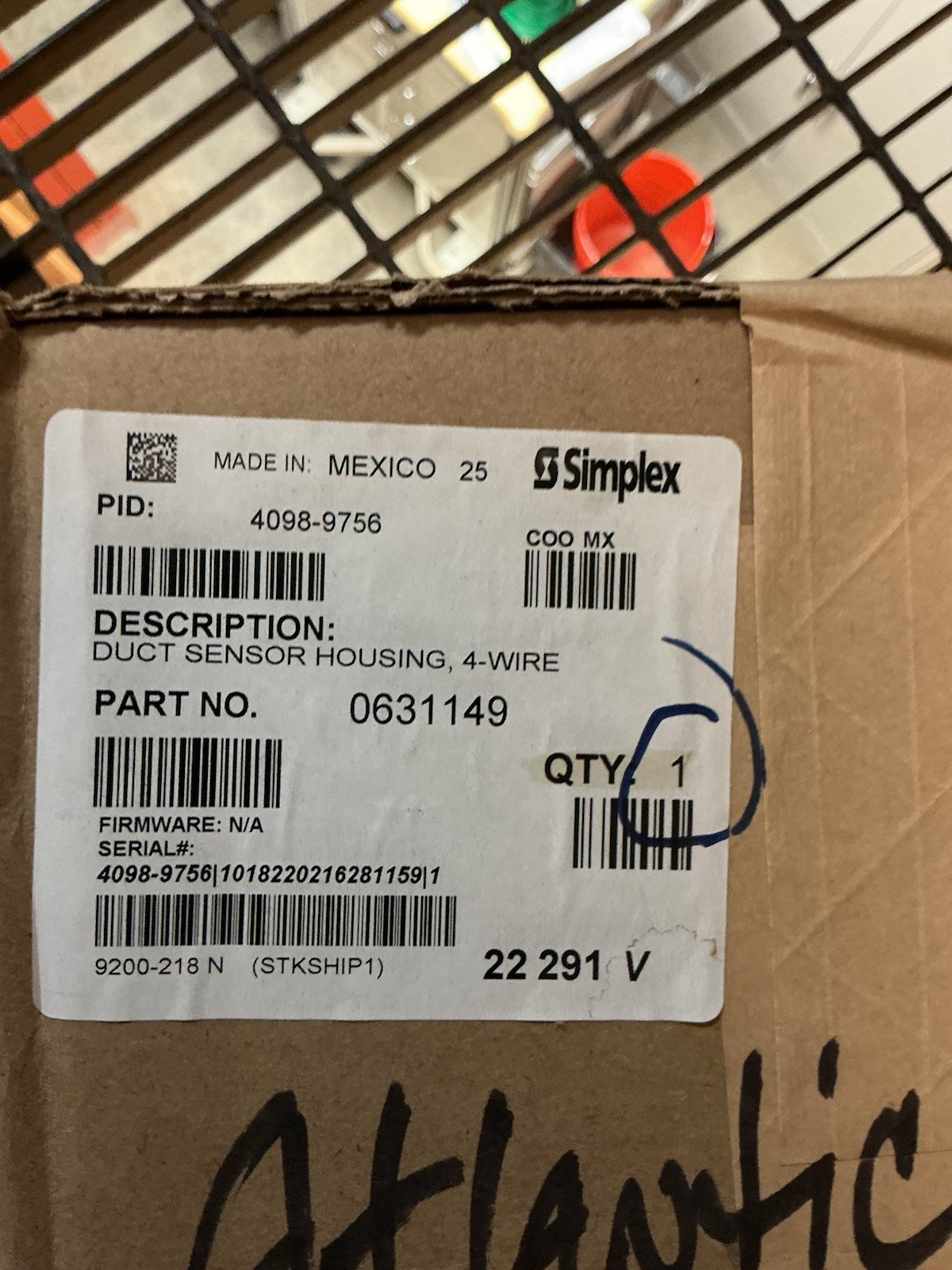 Simplex Air Duct Smoke Detector Fire Alarm