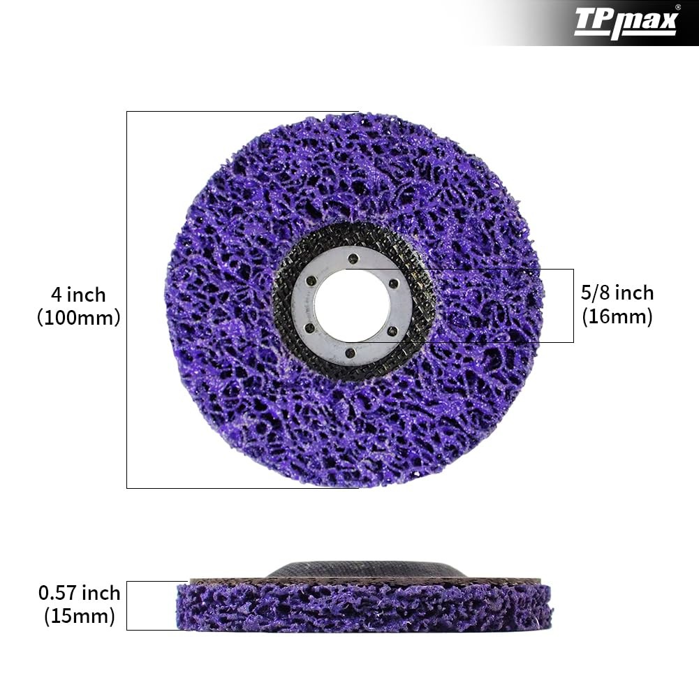 71878 4-Inch Stripping Discs 5/8-Inch Arbor Angle Grinding Wheel – 5 Pack