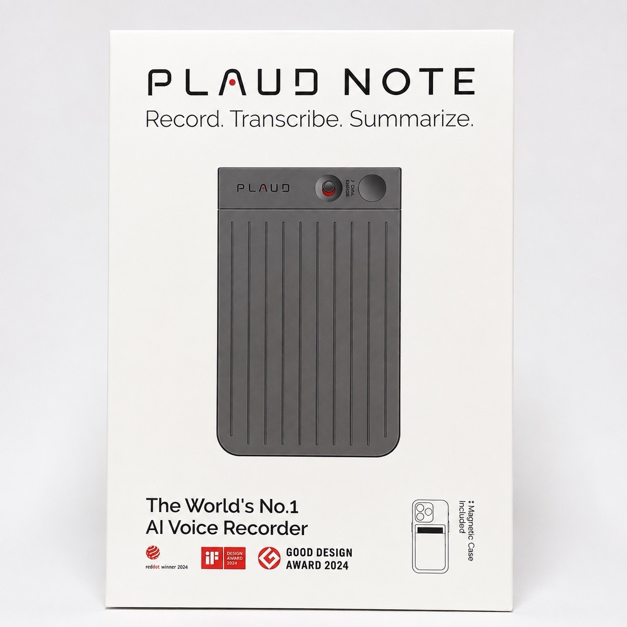 PLAUD NOTE AI Voice Recorder 64GB Black NEW Sealed + Magnetic Case Included