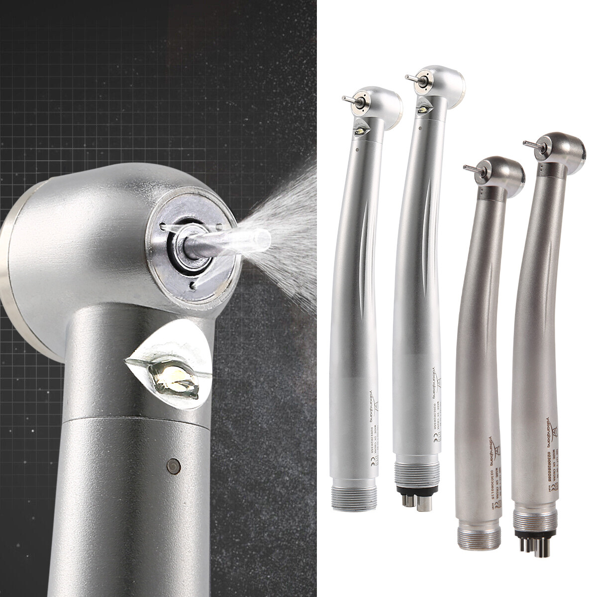 Yabang Dental (Optic LED E-generator ) High Speed Handpiece Air Turbine 4/2Holes