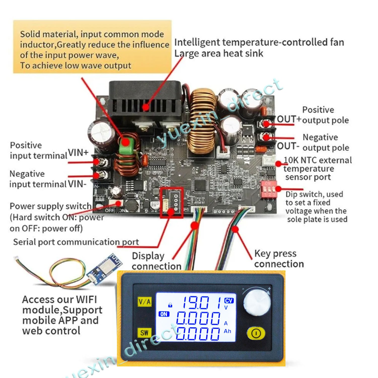 Adjustable Power Supply Voltage Power Supply For Dewalt 20V Battery Operated