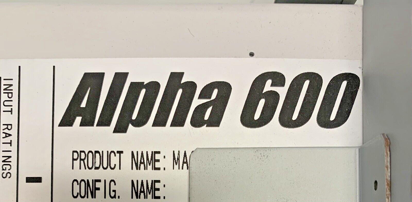 Densei-Lambda ALPHA 600 MA6000308A POWER SUPPLY 100-240V 47-63Hz 10A 600W