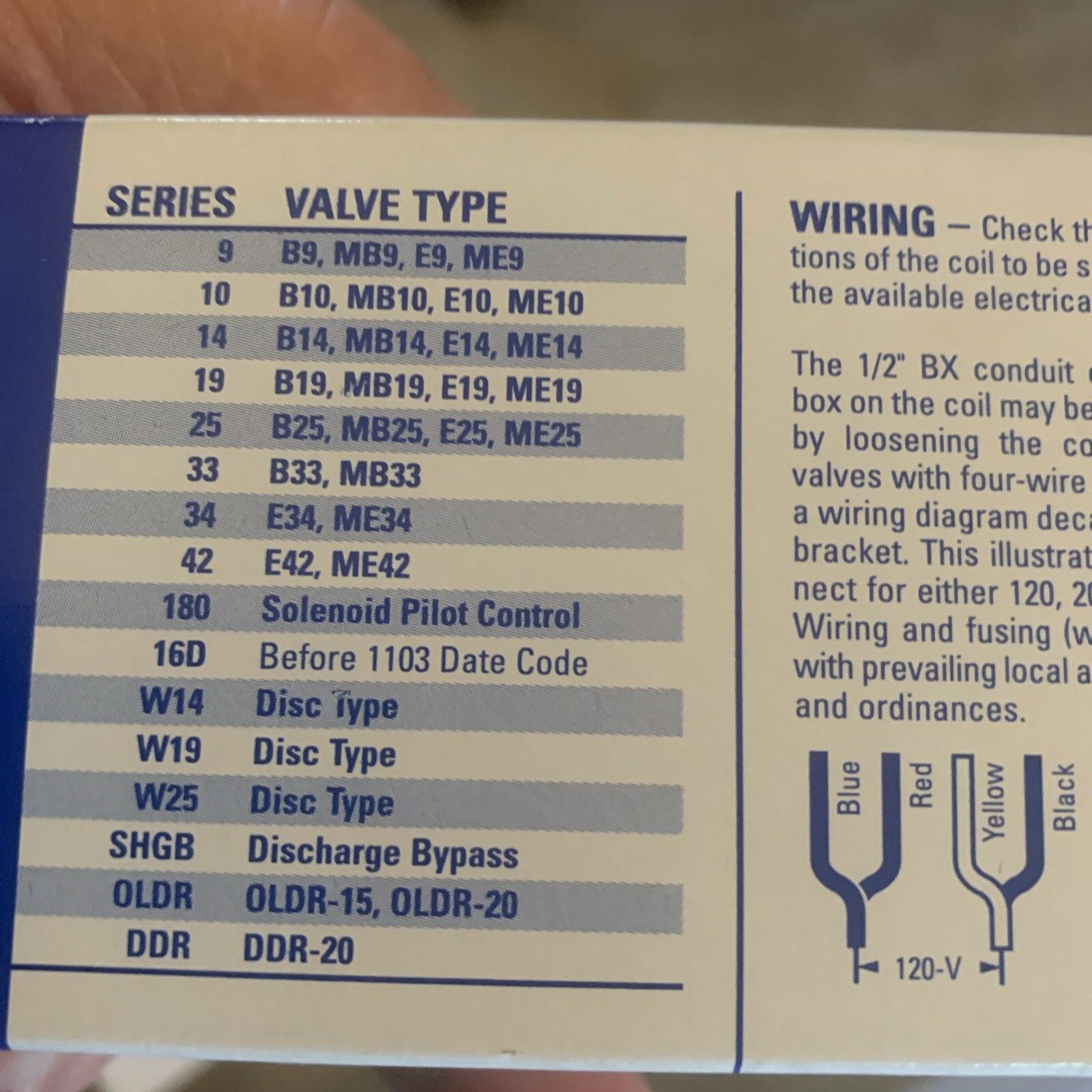 Sporlan Valve Co. MKC-2 120V 50-60 Refrigerant Solenoid Valve Coil Kit NOS NIB