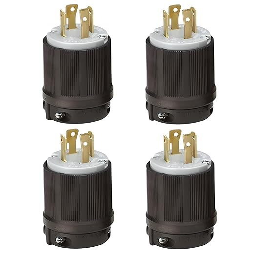 4-Pack OCSParts NEMA L15-30P Male Twist Lock Plug Adapter | 250V – 30A