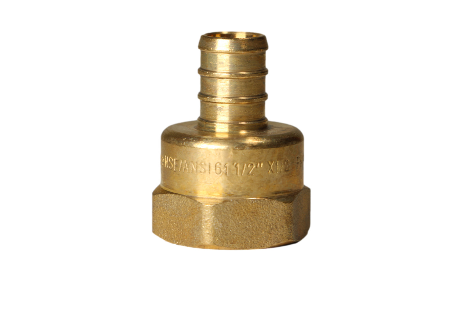 (25) 1/2″ PEX X 1/2″ FEMALE NPT THREADED ADAPTER BRASS CRIMP FITTING – LEAD FREE