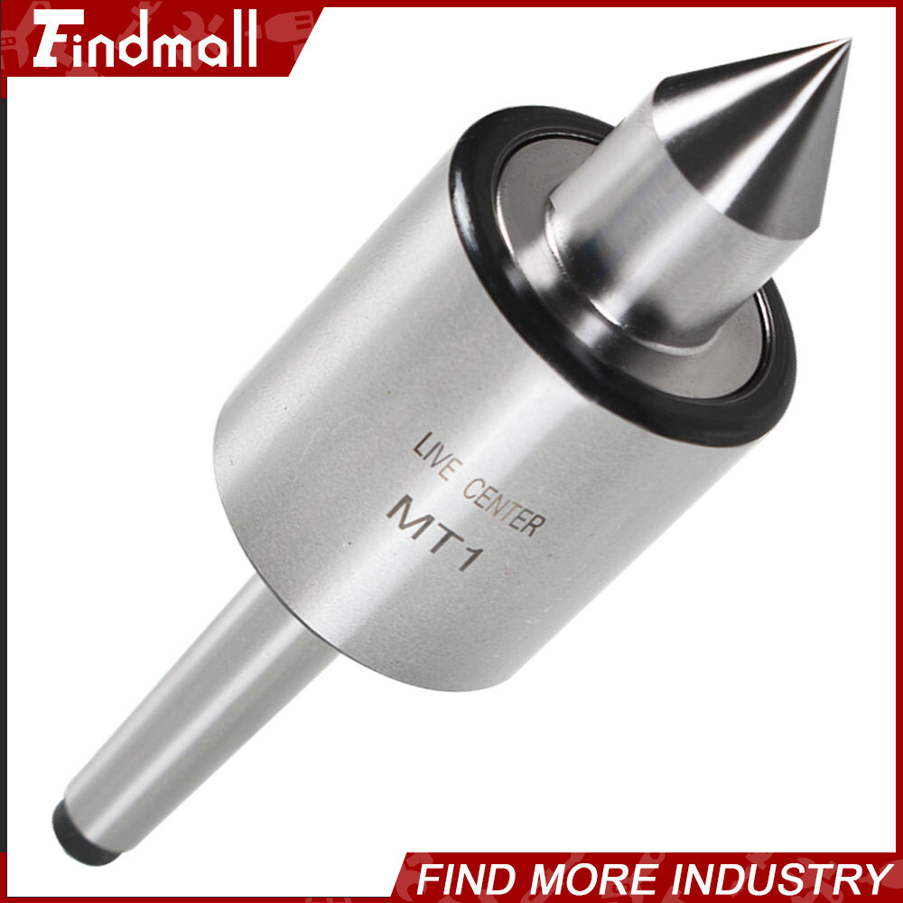 MT1 Live Center Morse Taper 1MT Triple Bearing Lathe Medium Duty CNC