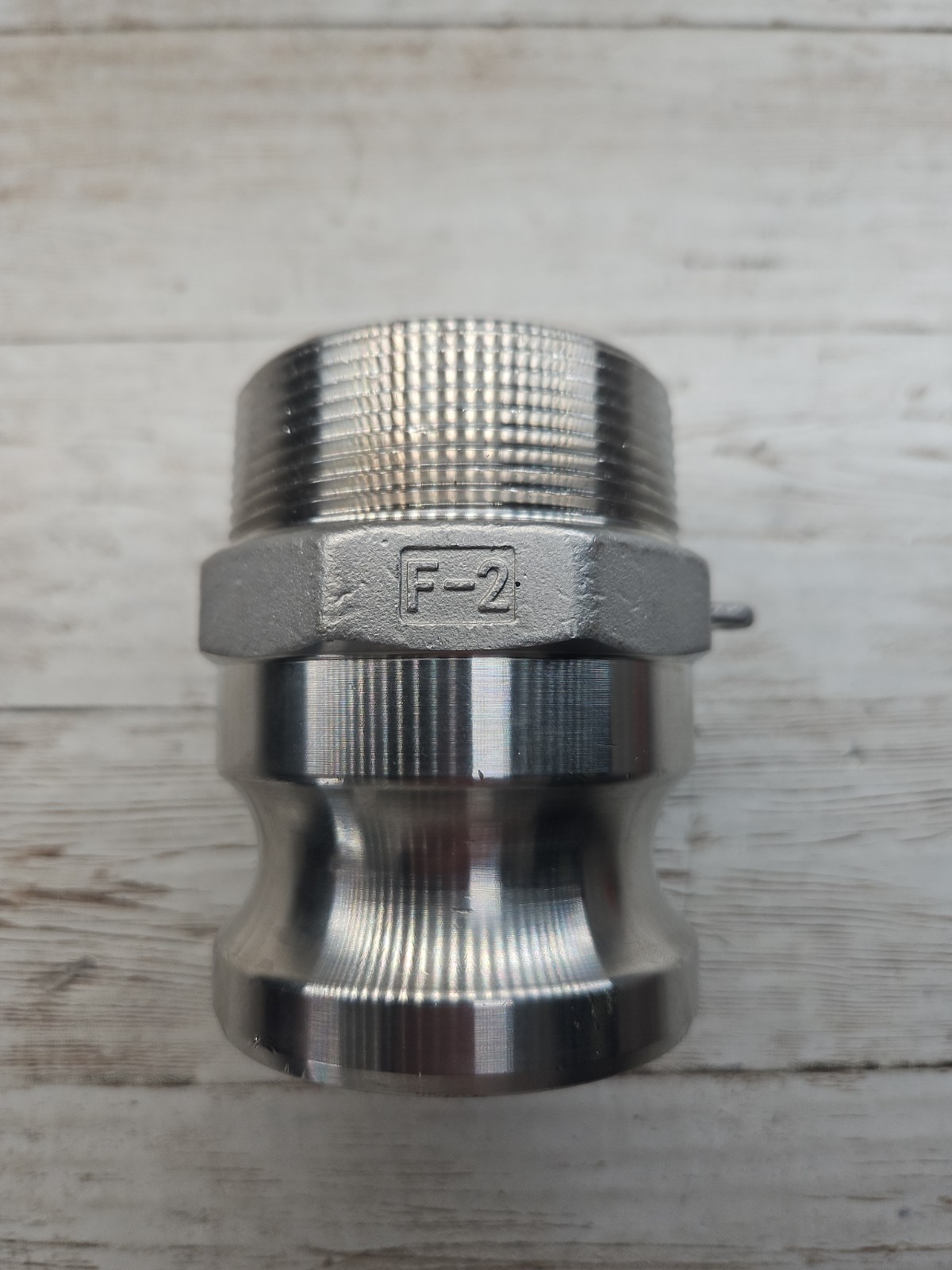 USASEALING 2″ Type F Camlock Fitting Male Adapter to 2 Inch Male NPT SS304
