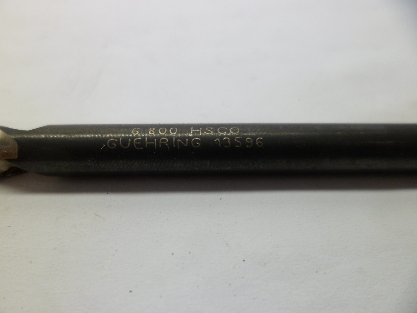 GUEHRING 13596 TWIST DRILL 6.800 mm. HSCO 6″ LONG CARBIDE N.O.S. Free ship USA