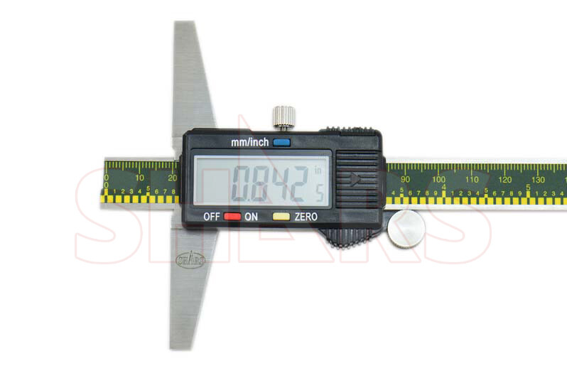 SHARS 0- 8″ 200MM CALIPER DIGITAL DEPTH GAGE GAUGE NEW P]