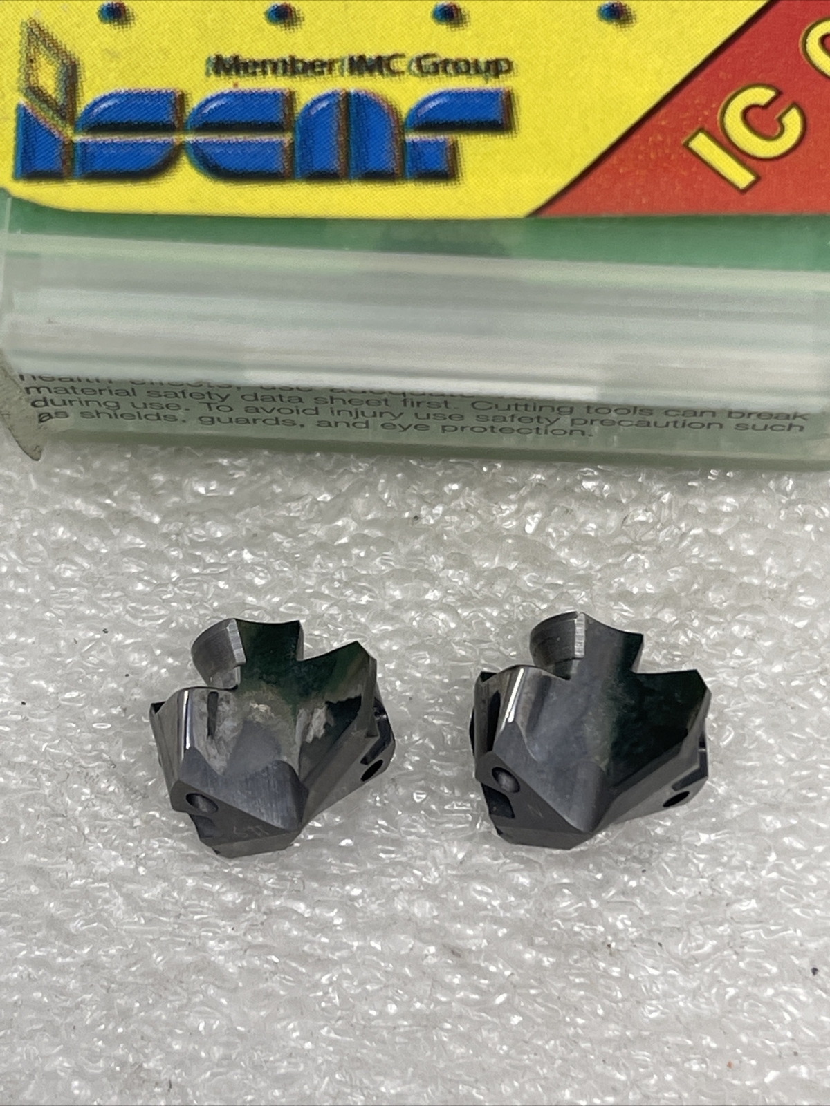 .469” (11.9mm) Iscar Carbide Coolant Replaceable Drill Tip, lot of 2, IDN 0469