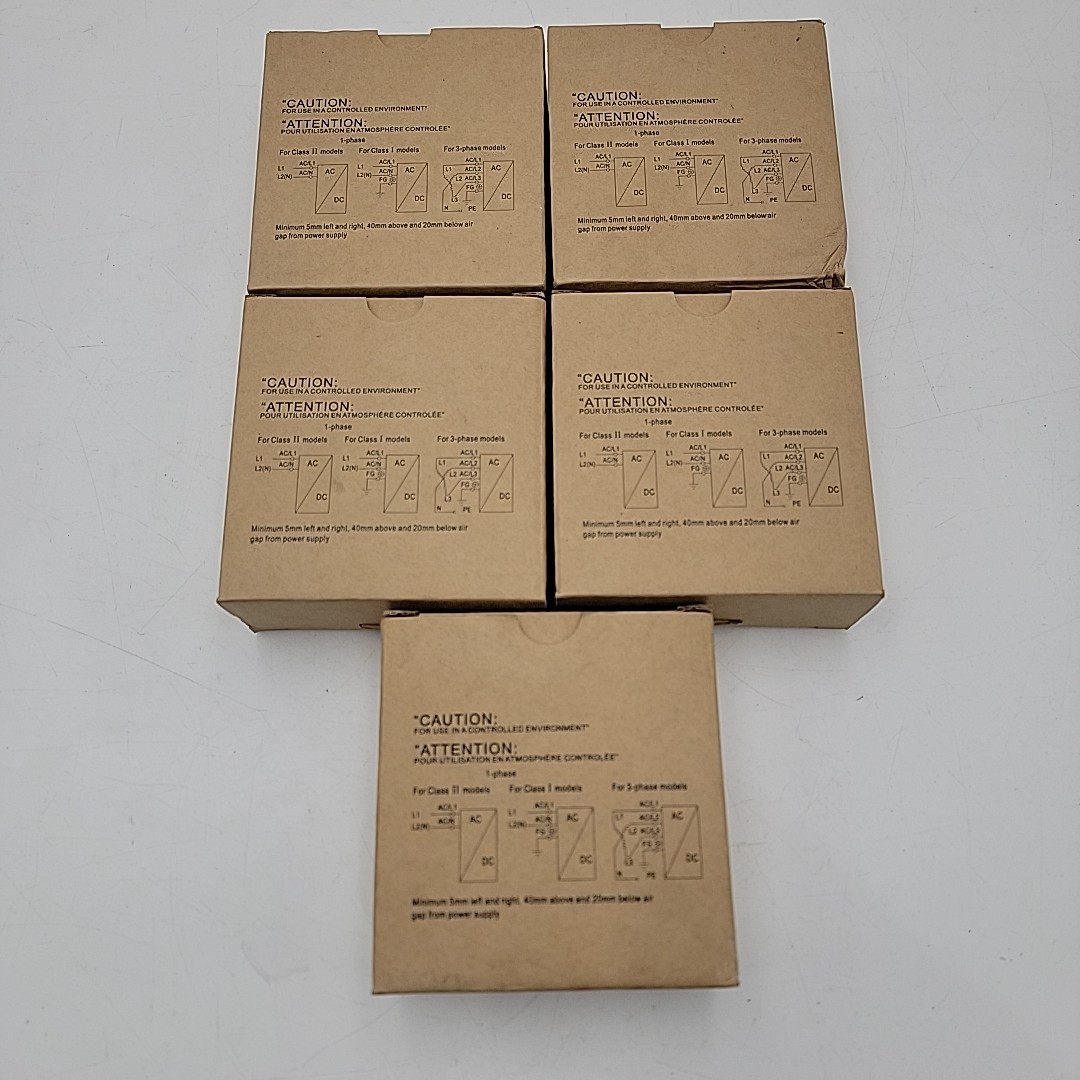 5x Mean Well MDR-40-24 Single Output Industrial Power Supply 40W 24V – DIN Rail