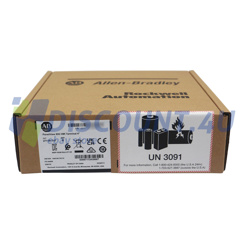AB 2711R-T4T FACTORY SEALED 800 SER C 4″ HMI TERMINAL PLC