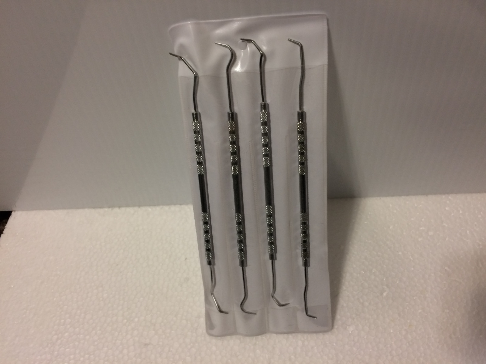 4 pc Double Endedd Dental Pick Set Probe Wax Carver Set, 7″ Long #DD310