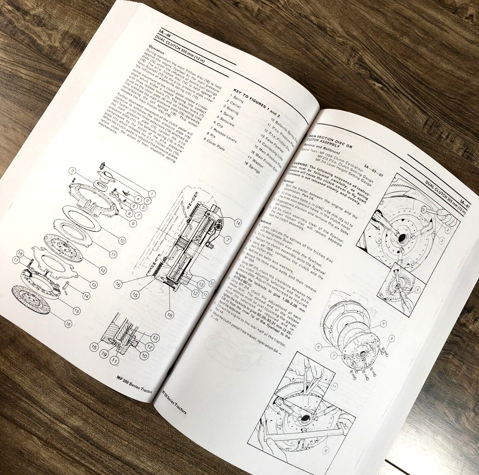 Massey Ferguson MF 200 Series MF 270 283 Tractor Service Manual Repair Workshop