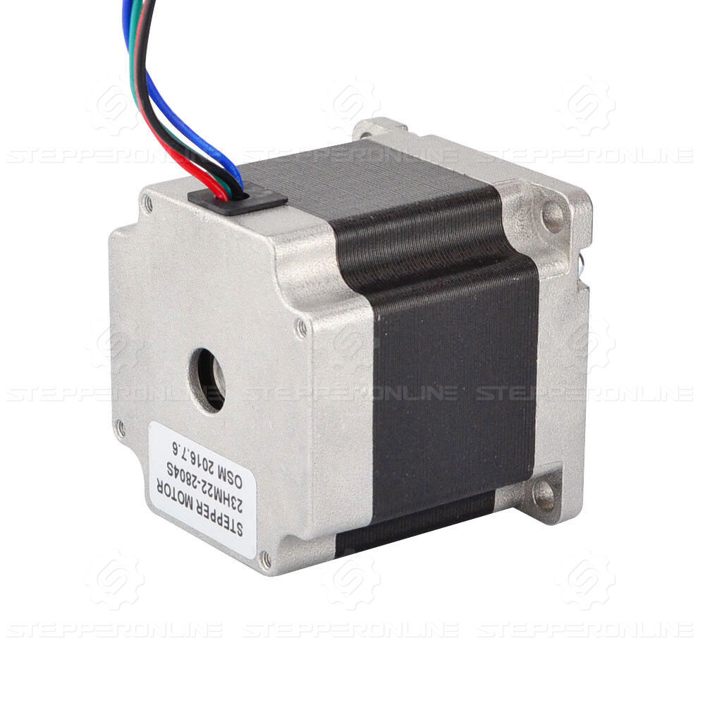 STEPPERONLINE Nema 23 Stepper Motor 0.9deg 1.26Nm(178.4oz.in) 2.8A 56mm 4 Wires