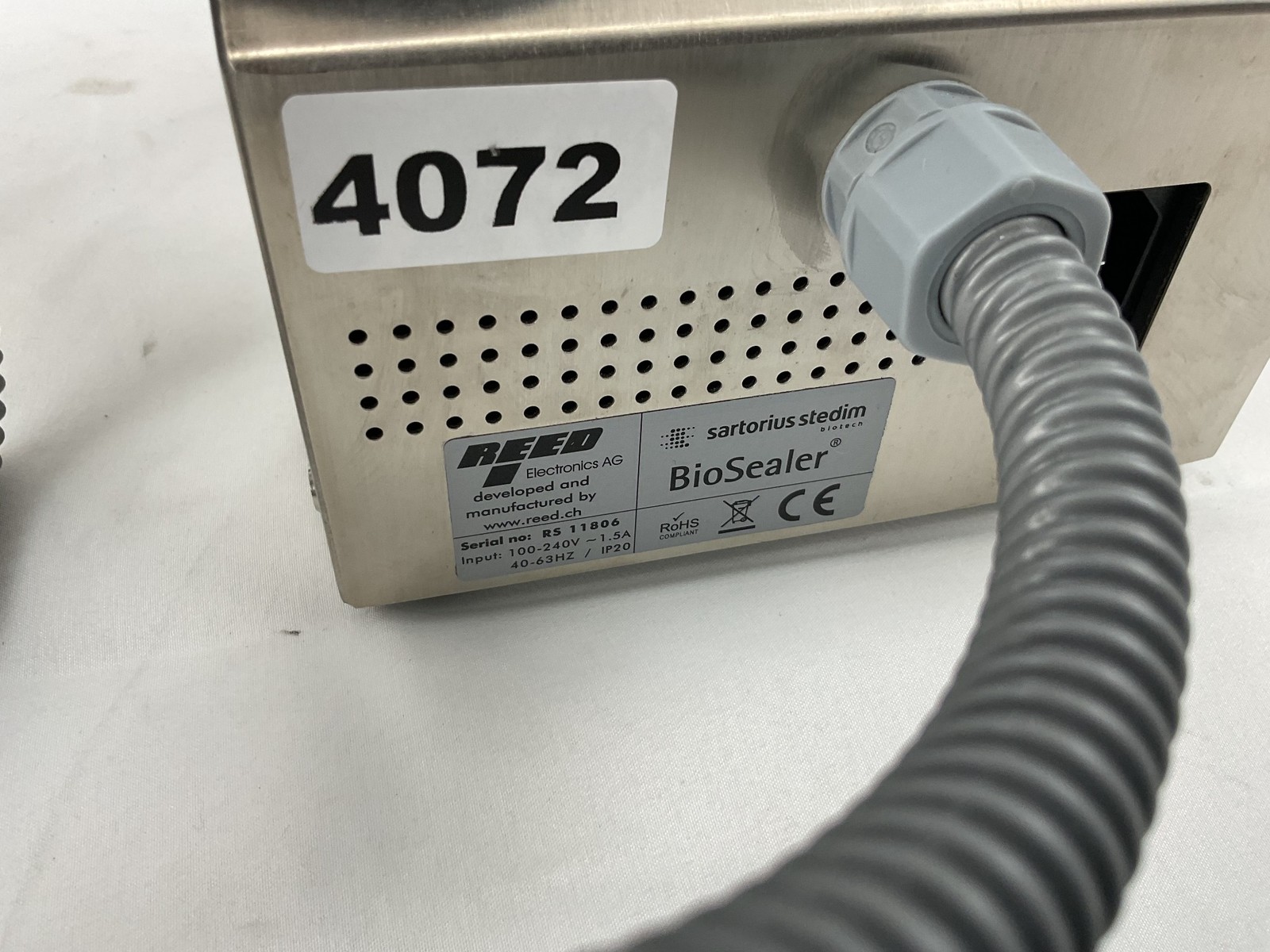 Sartorius Stedim 16361-P3 BioSealer Handheld Tube Sealer 1.6/2.4mm C-Flex TPE