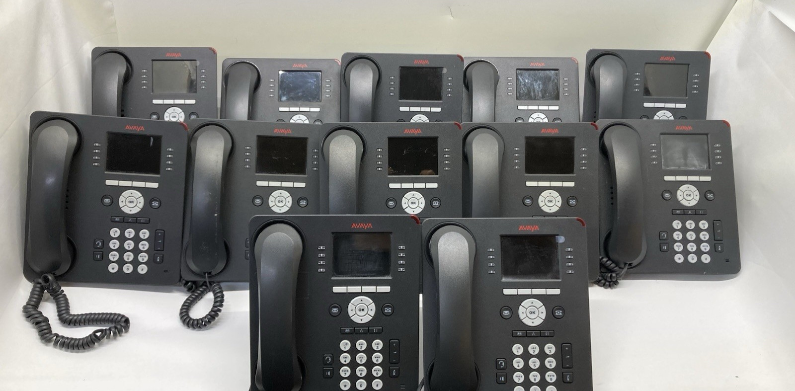 Lot of 12 Avaya 9611G IP Business Office Phone – Tested – Free Shipping