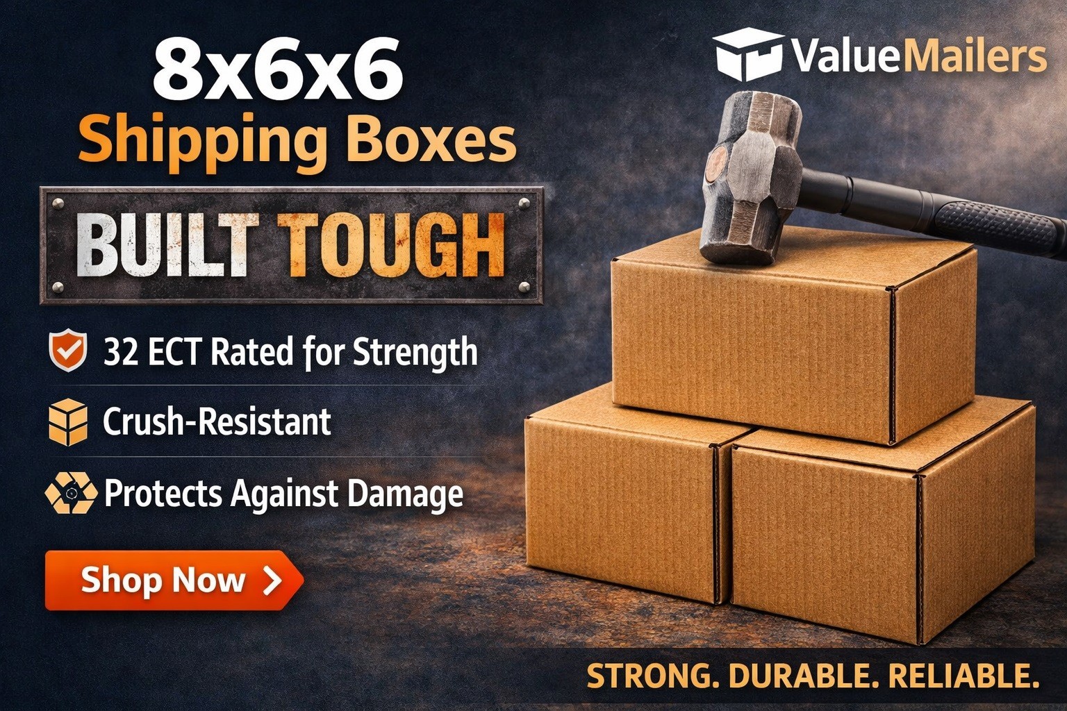 100 8x6x6 Cardboard Shipping Boxes Cartons Packing Moving Mailing Box