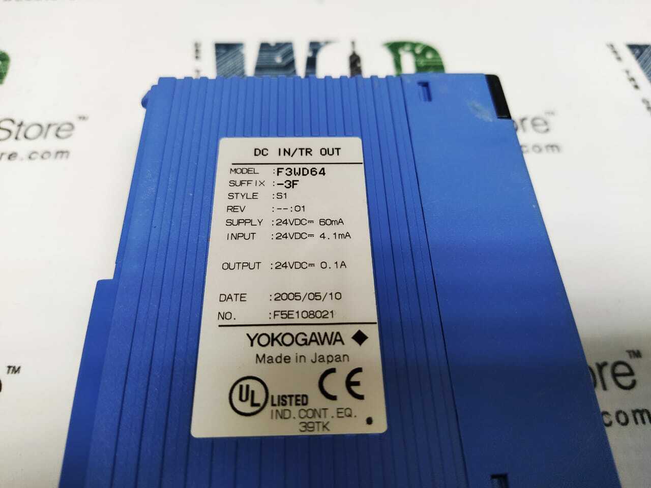 F3WD64-3F-S1 REV 01 YOKOGAWA DC IN/TR OUT PLC module