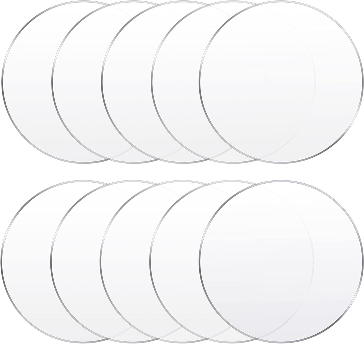 10 Pieces 6 Inch Clear Acrylic Circle Sheet Acrylic round Disc Acrylic Circle