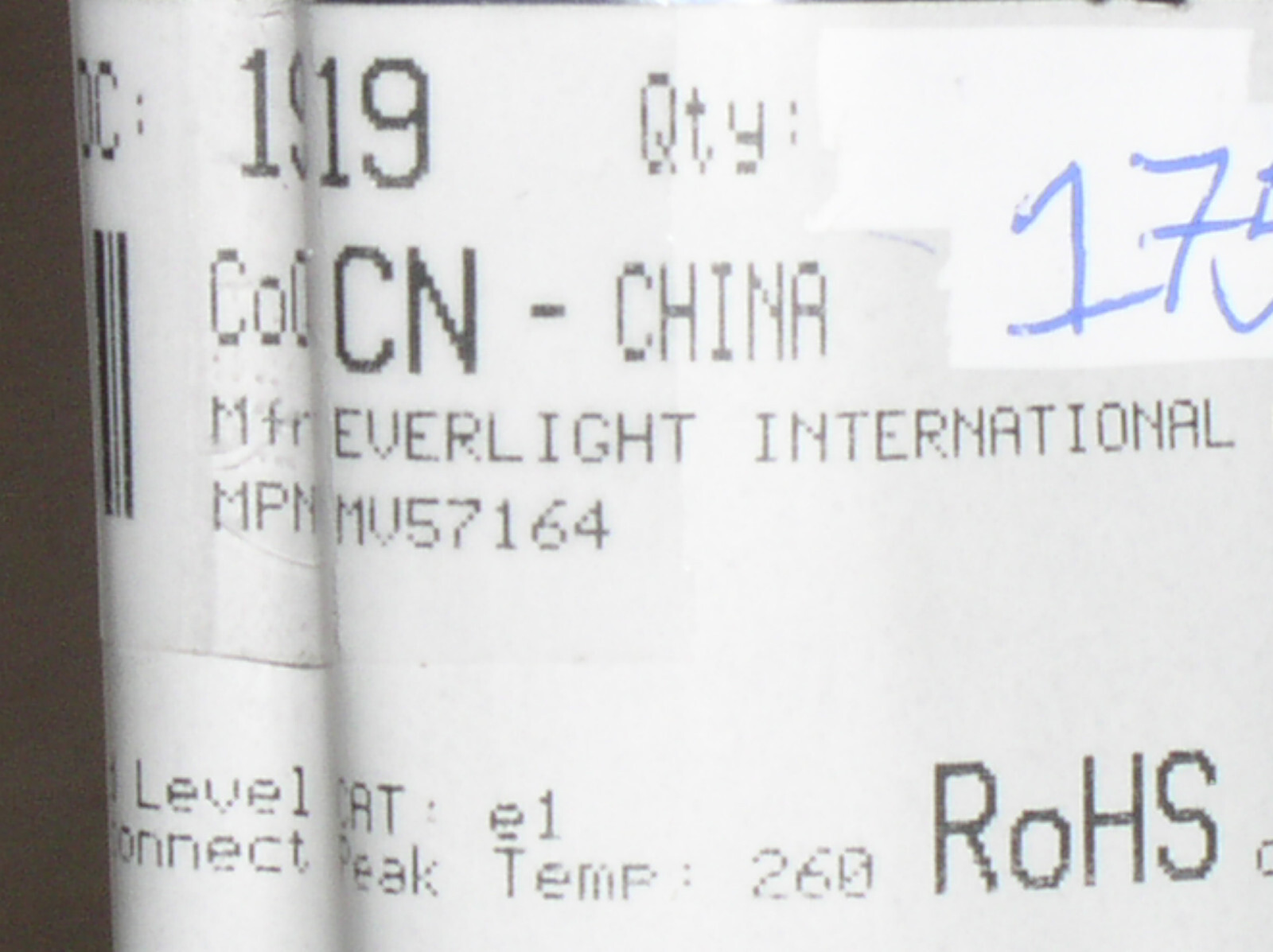 NEW EVERLIGHT M V57164 630NM 10 SEGMENT RED LED BAR-GRAPH DISPLAY 20-PIN DIP USA