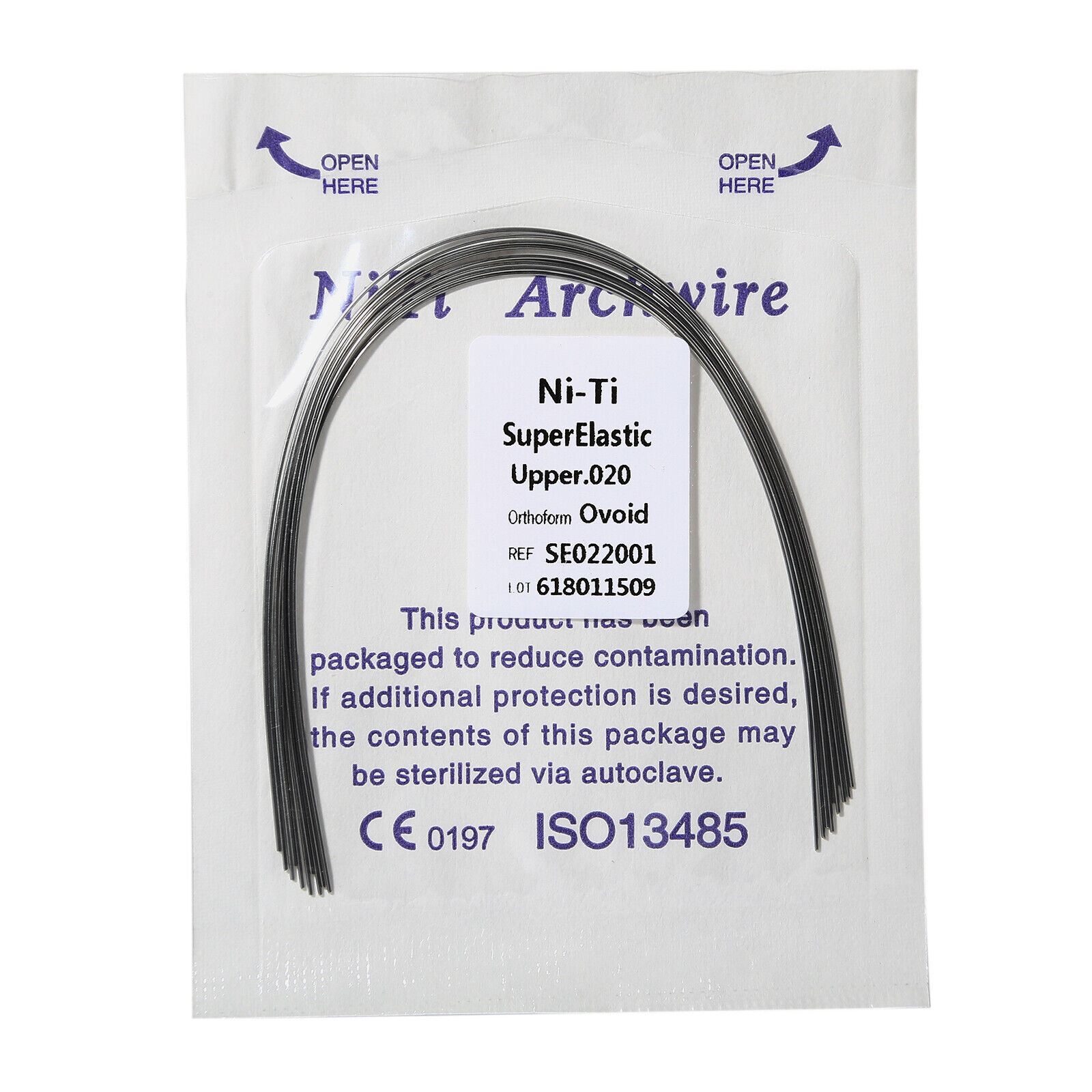 Dental Ortho Niti Super Elastic Ovoid/Square/Natural Rectangular/Round Arch Wire