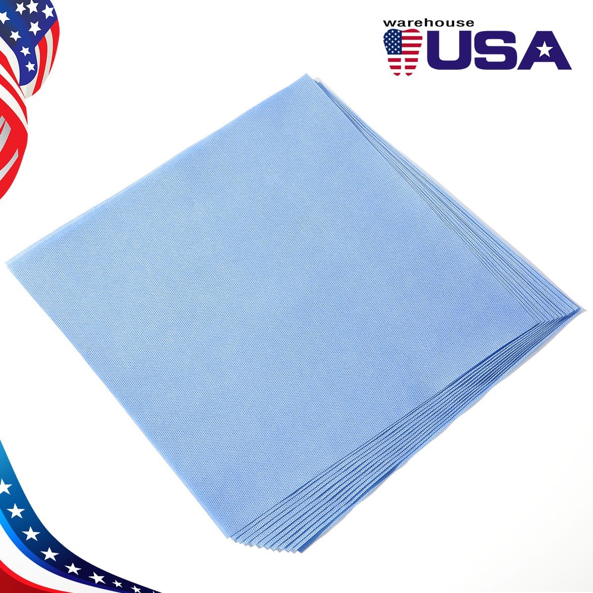50Pcs Autoclave CSR Dual Sterilization Wraps Sheets Steam SMMS Non-Woven 12″x12″