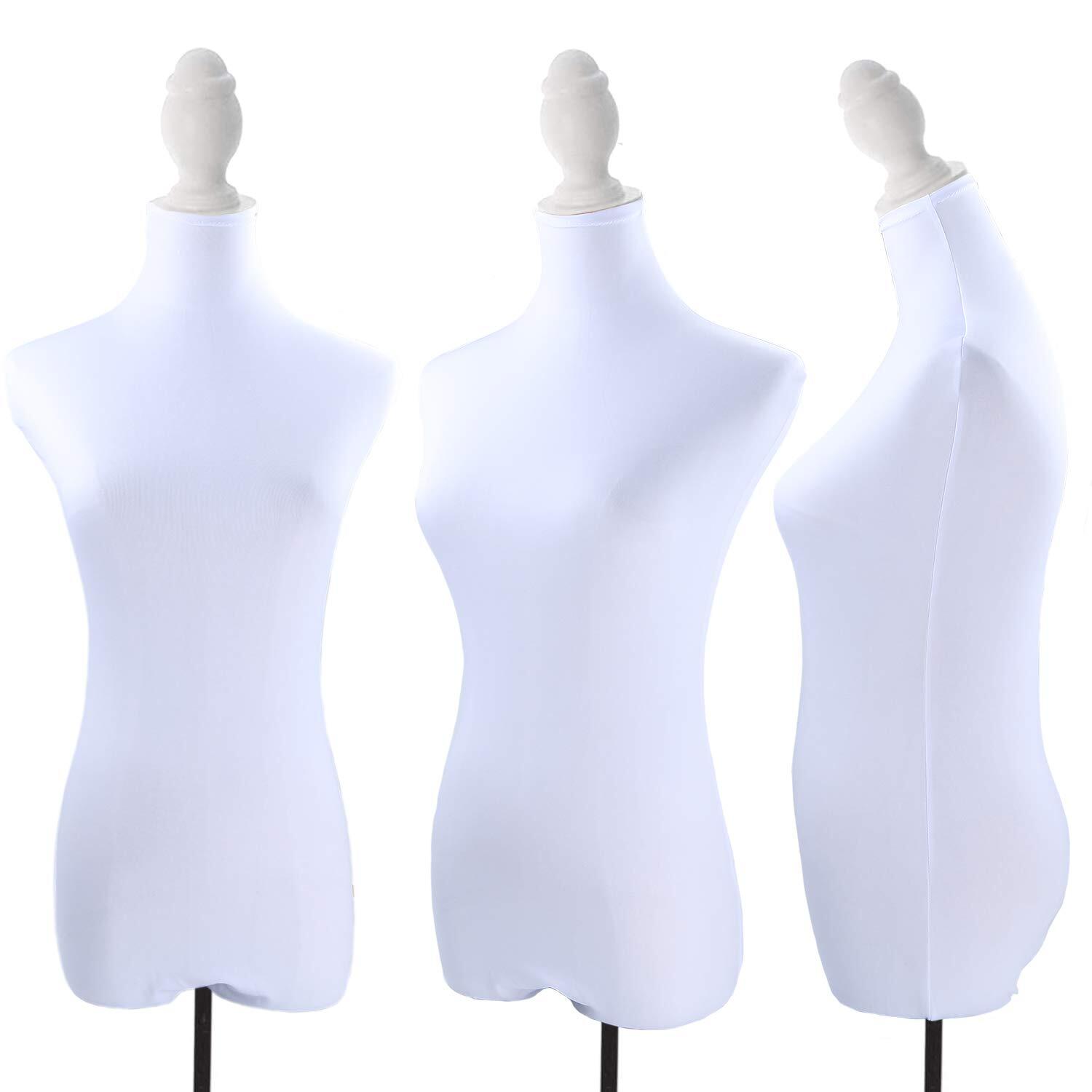 NAVADEAL White Superb Lycra Mannequin Fabric Cover 100% Handmade Soft Stretchy