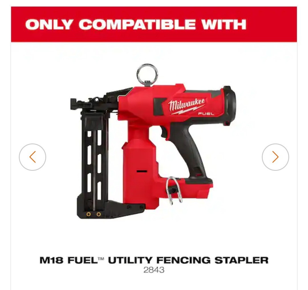 1-1/2 In. 9-Gauge Galvanized Staples For M18 FUEL Utility Fencing Stapler