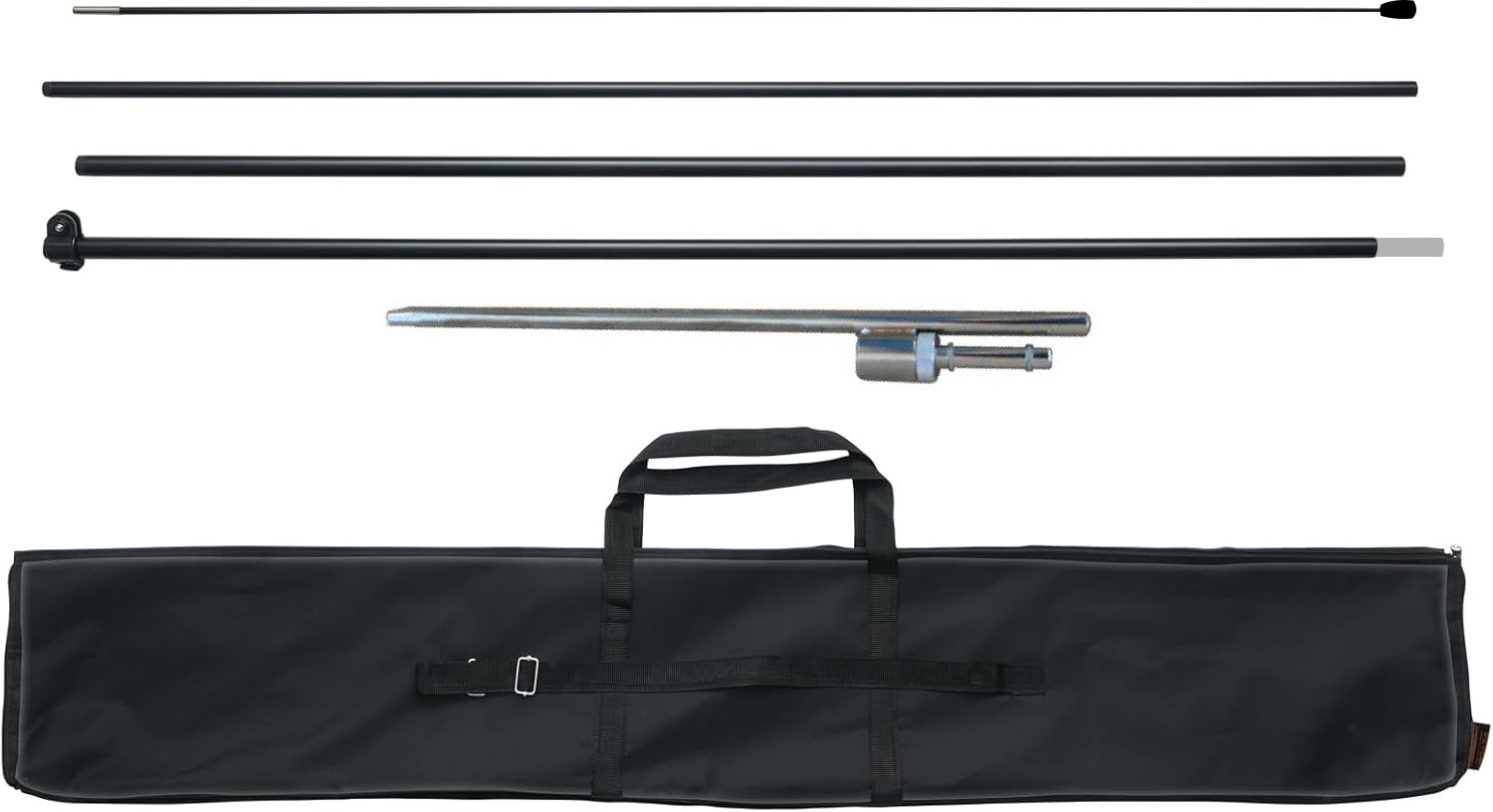 15 ft tall STRONG FLAG POLE KIT fits swooper flags full or half sleeve